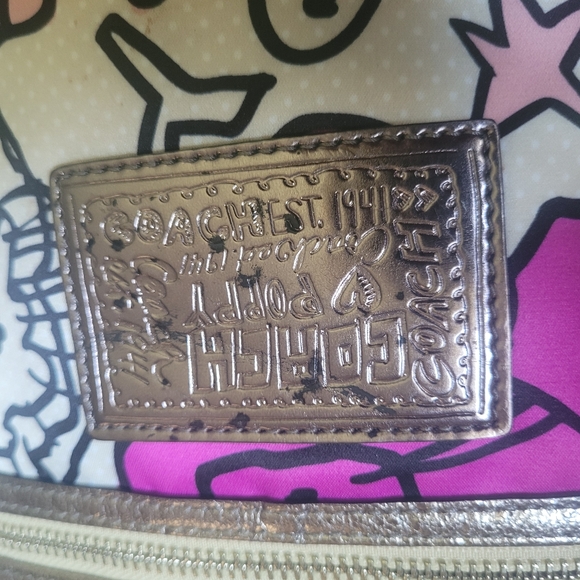 Coach Poppy Graffiti Floral Art Bag 16306 - Picture 10 of 11